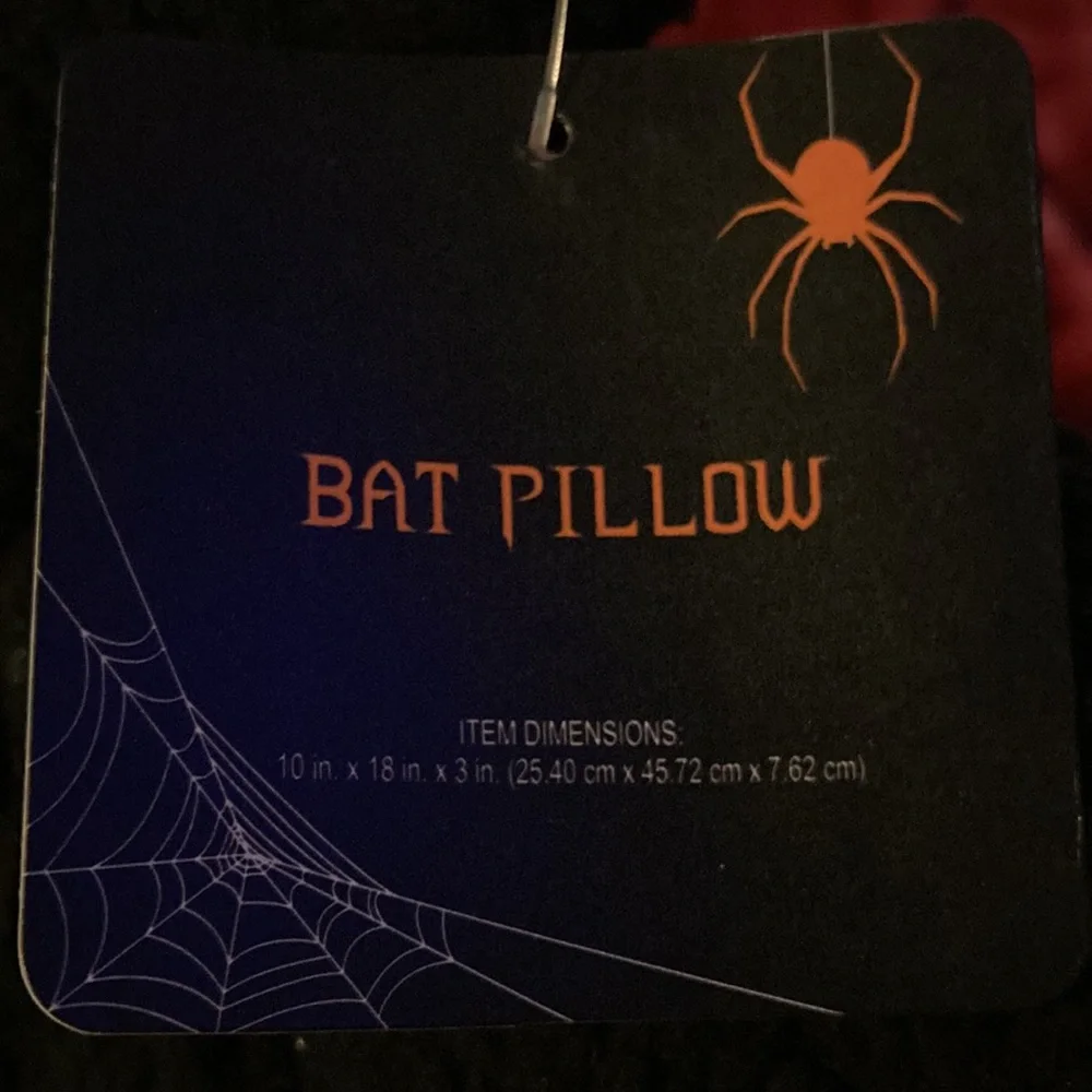 Decorative bat shaped pillow *FIRM PRICE*